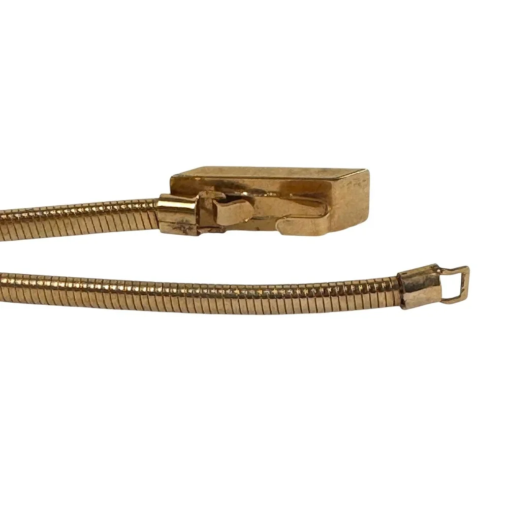 Gold Metal Accordion Skinny Belt‎ Womens Stretchy Glam Evening Dressy